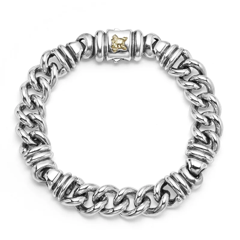 women luxury cuff bracelets -Anthem Twist Curb Chain Bracelet | 12mm