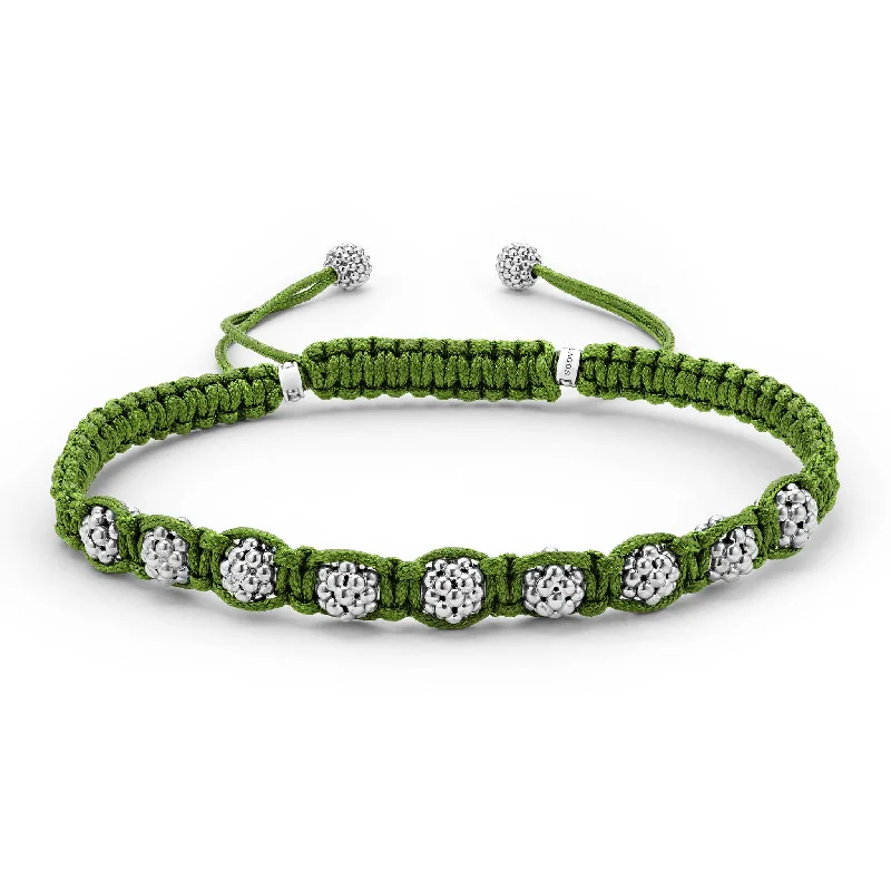 women anniversary bracelets -Anthem Green Macrame Bracelet