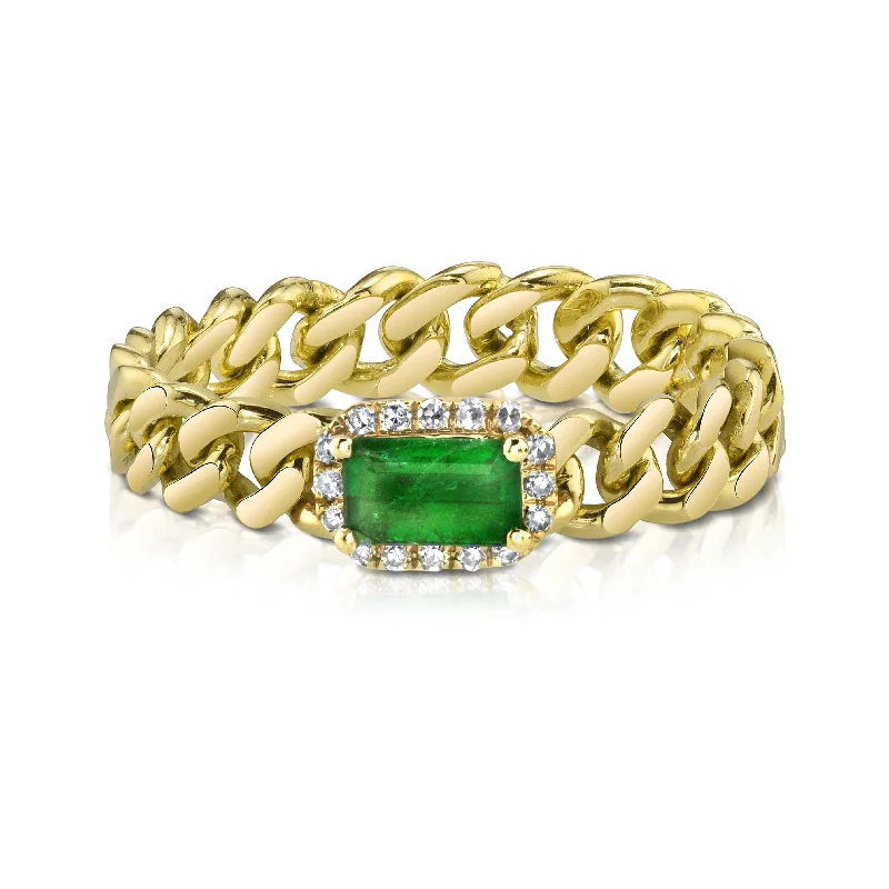 Yellow Gold/Emerald