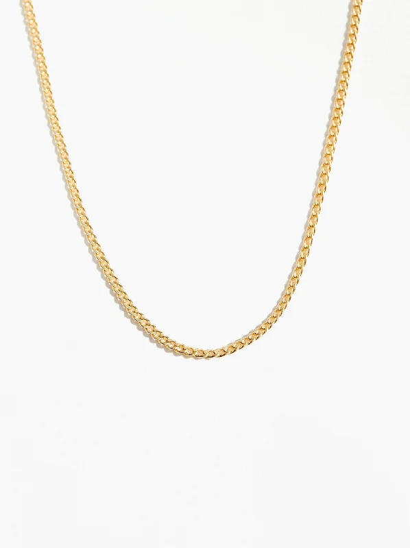 women bridal necklaces -Thick Curb Chain