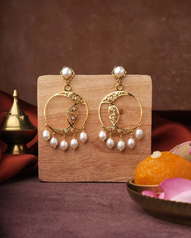 women chandelier earrings -Zoey Entwine CZ Jhumka Earring