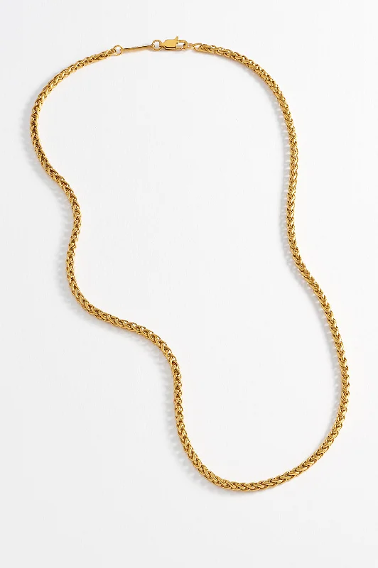 women elegant necklaces -Mens Spiga Chain Necklace