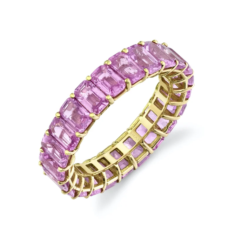 Yellow Gold/Pink Sapphire