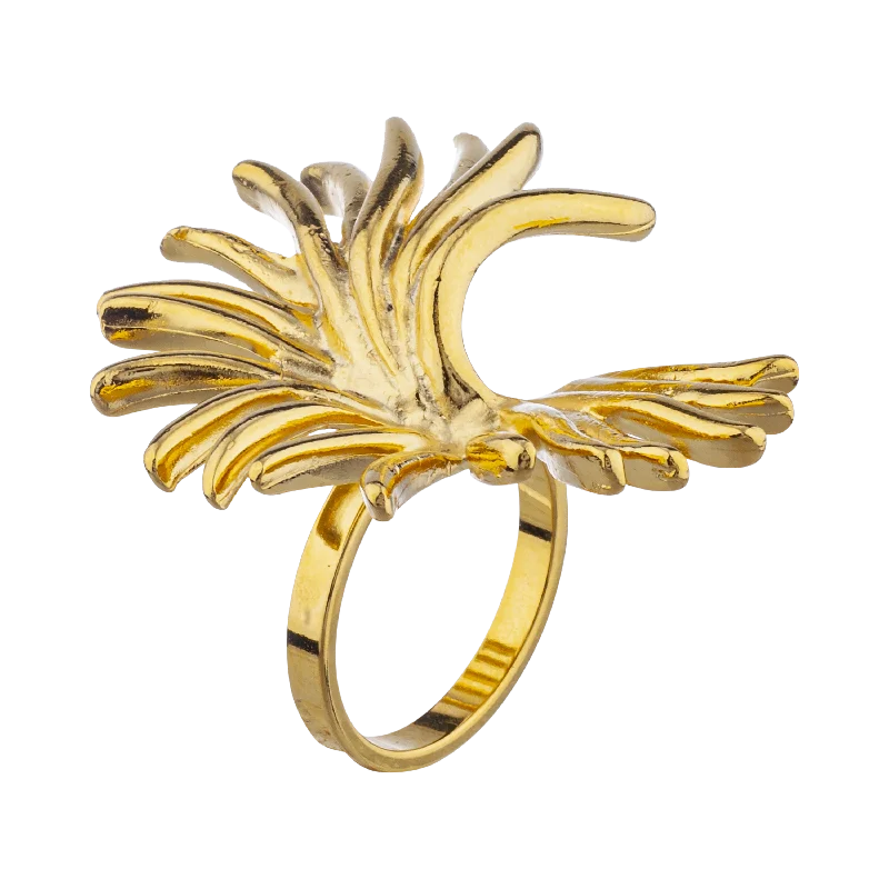 women gold rings -HYPNOTIC EMBRACE RING