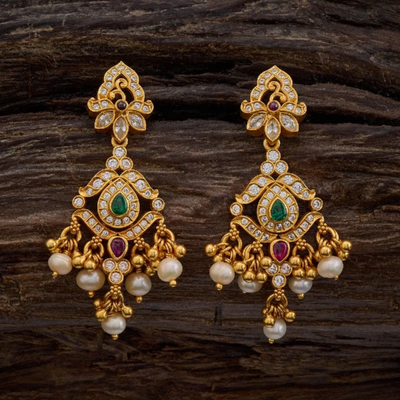 women jade earrings -Silver Temple Earring 162789