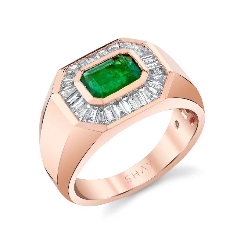 Rose Gold/Emerald