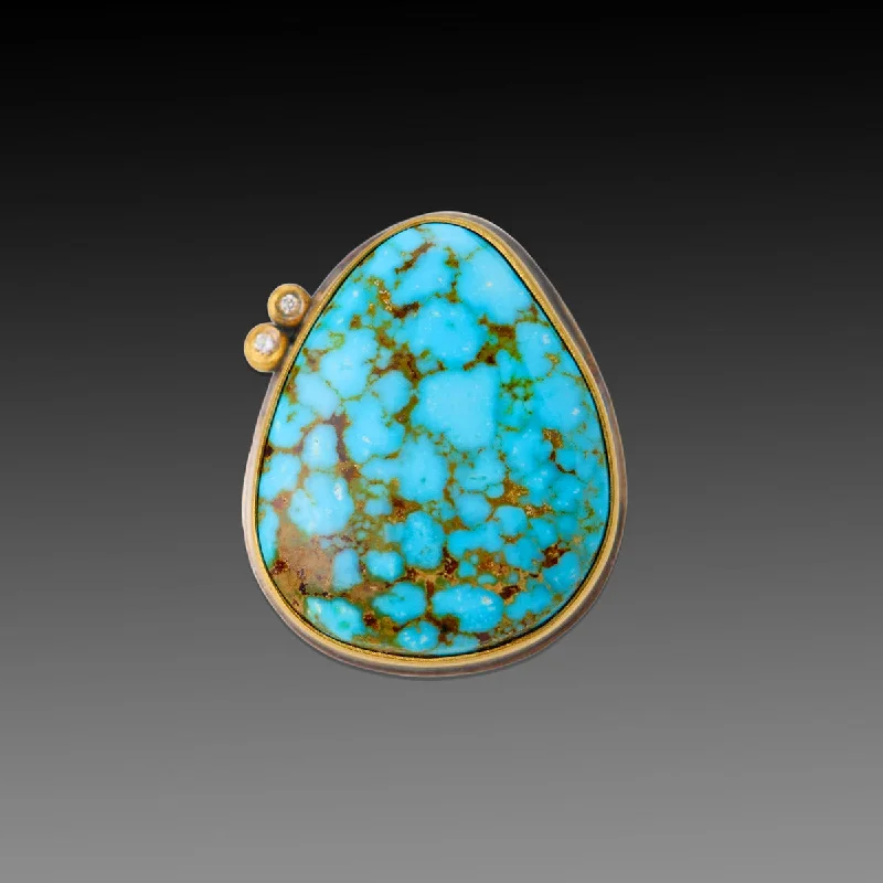 women vintage rings -Brilliant Turquoise Ring