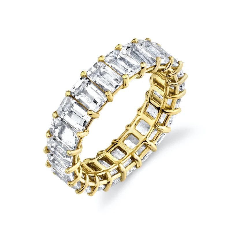 Yellow Gold/White Topaz