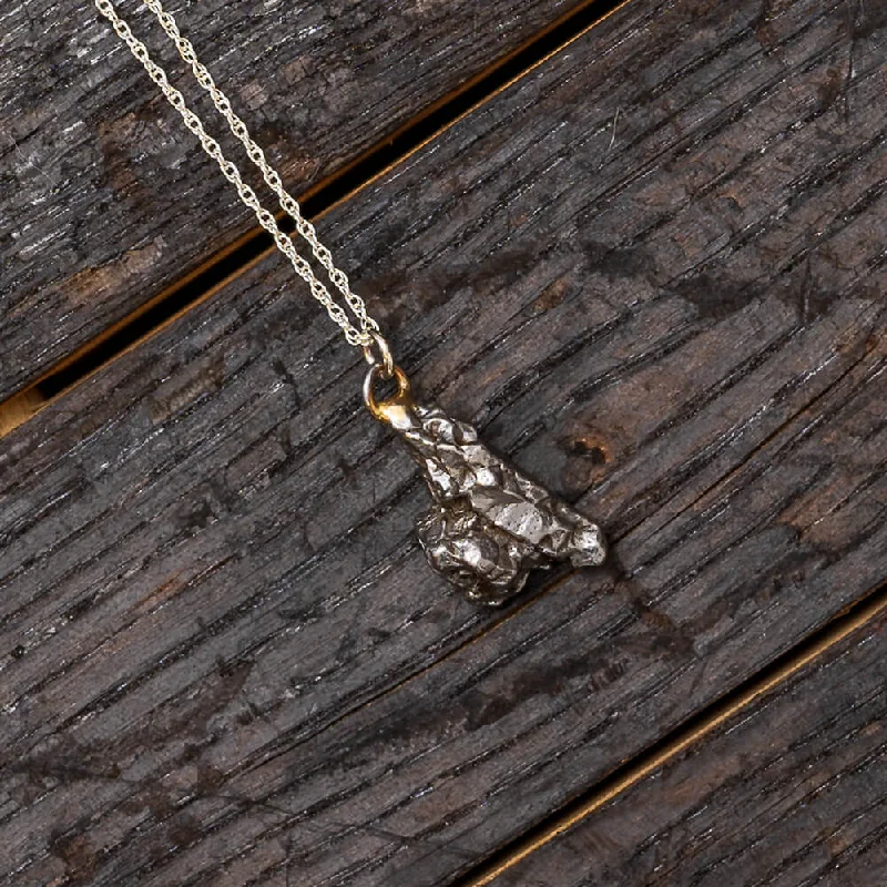 women oversized necklaces -Campo Del Cielo Meteorite 20" Necklace