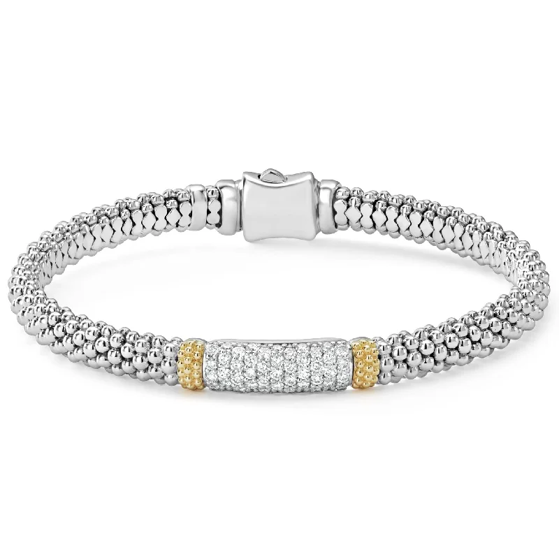 women bangle stack bracelets -Caviar Lux Caviar Diamond Bracelet | 6mm