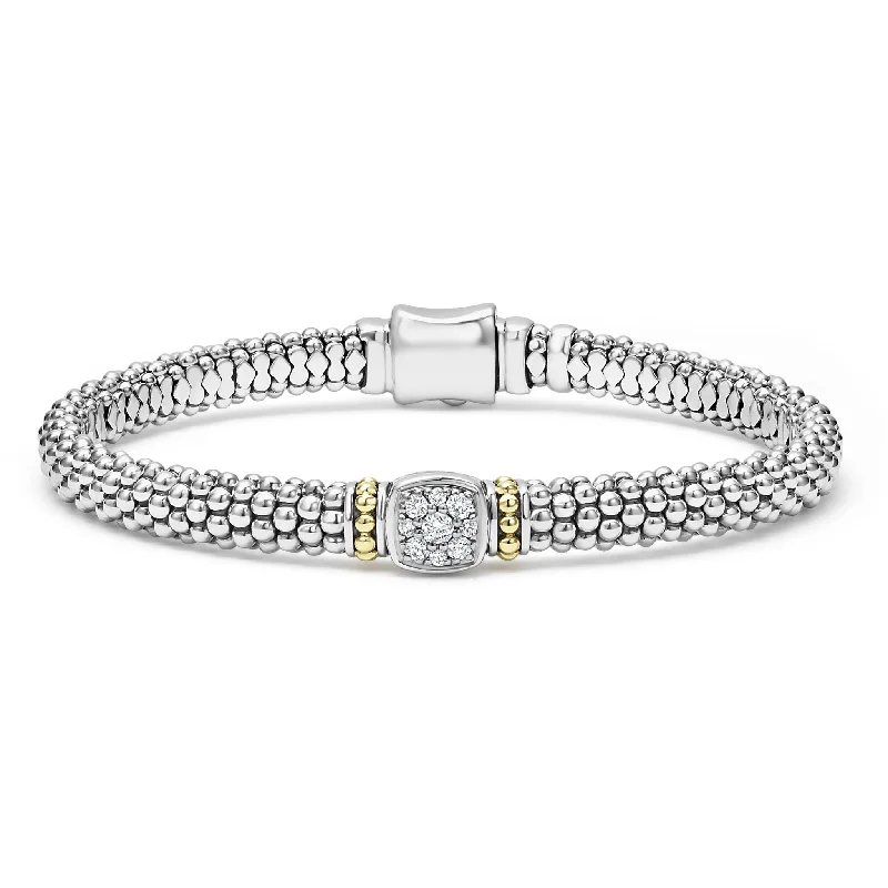 women pearl bangles -Rittenhouse Diamond Caviar Bracelet | 6mm