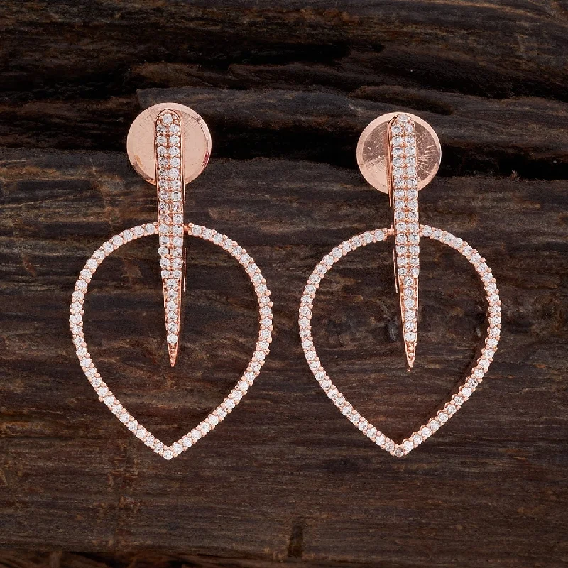 women minimalistic earrings -Zircon Earring 163202