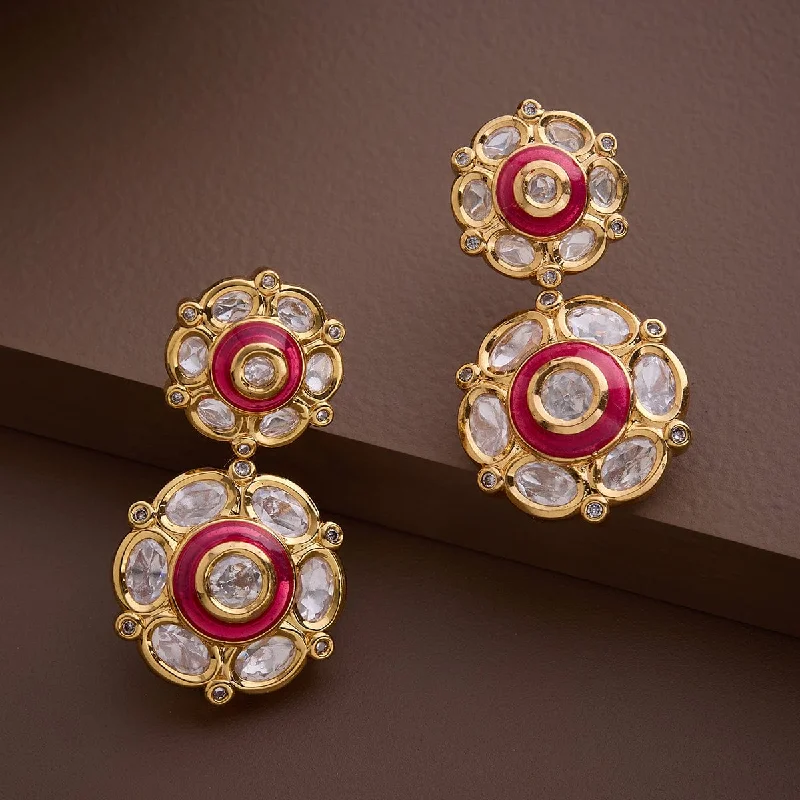 women vintage earrings -Kundan Earring 161654