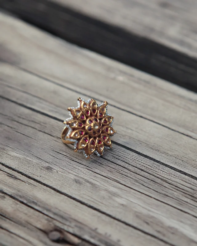 women ruby rings -Pankhuri Ring