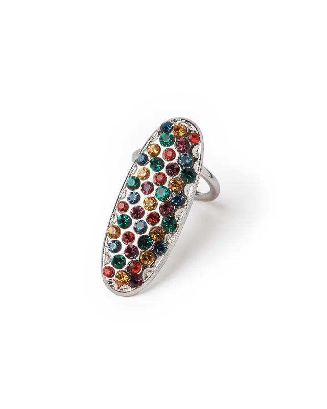 women pear-shaped rings -MORNING RAINBOW RING