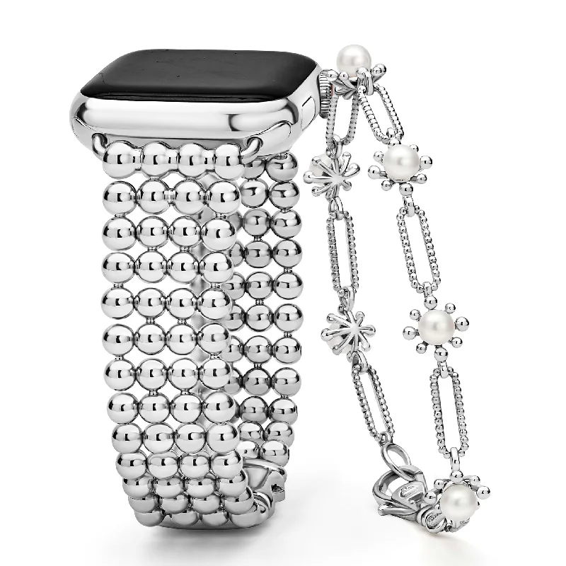 women wedding bracelets -Pearl Link Bracelet and Smart Caviar Gift Set