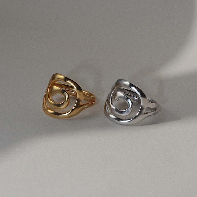 women vintage rings -'River' Swirl Ring