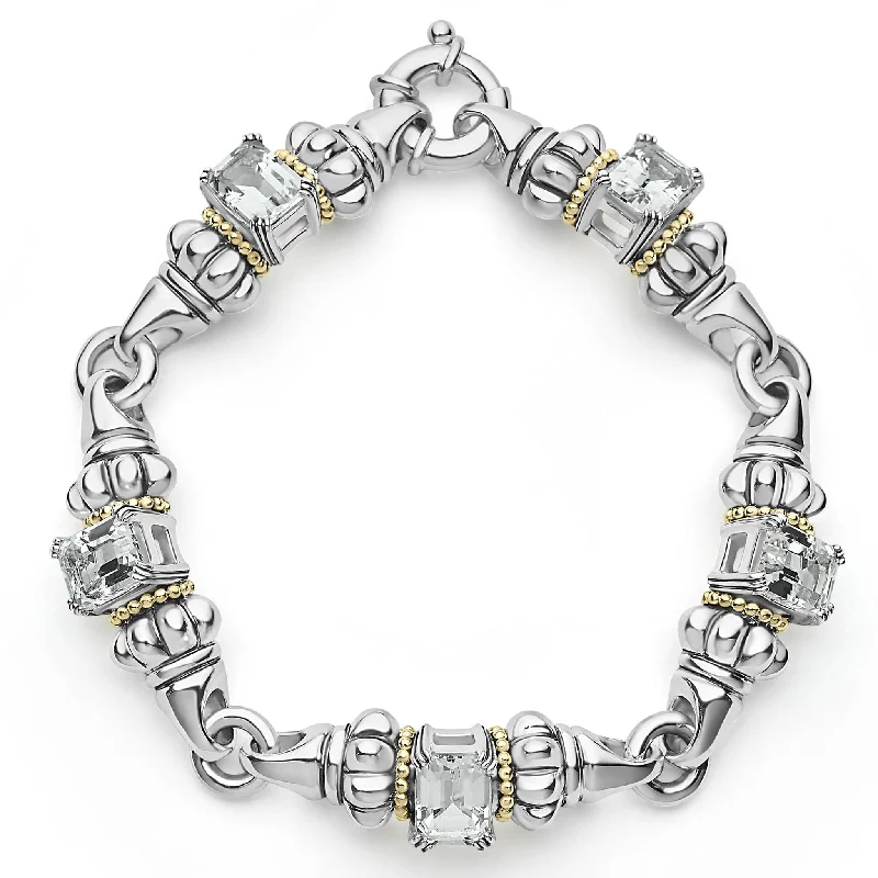 women luxury cuff bracelets -Glacier Classic White Topaz Bracelet