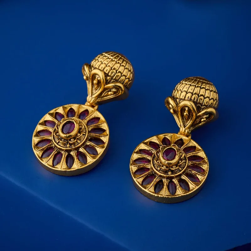 women gold earrings -Antique Earring 162765