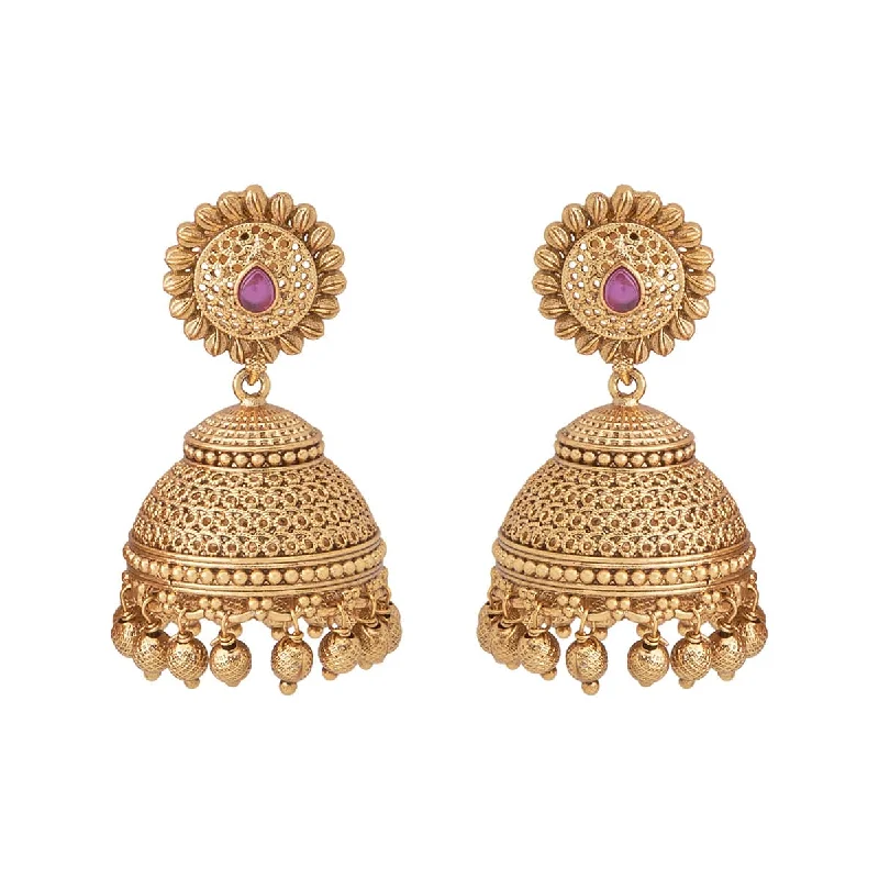 women gemstone stud earrings -Antique Earring 157624