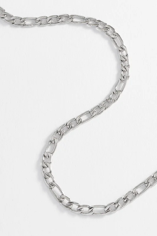 women diamond necklaces -Mens Figaro Chain Necklace