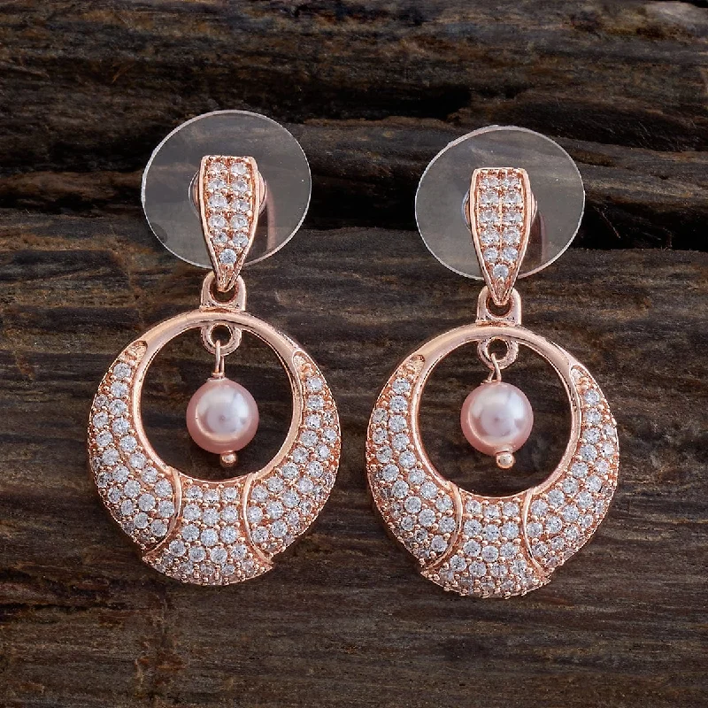 women gold-plated earrings -Zircon Earring 138980